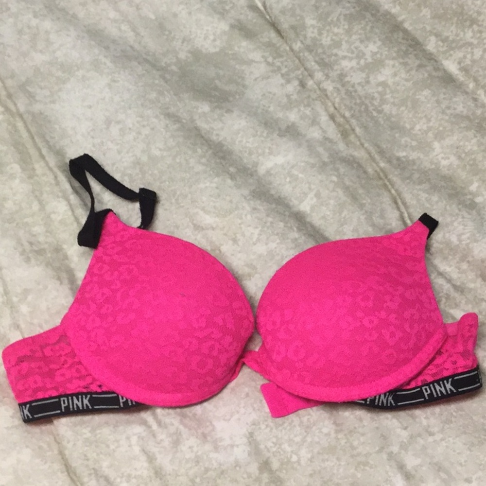 Pink bra